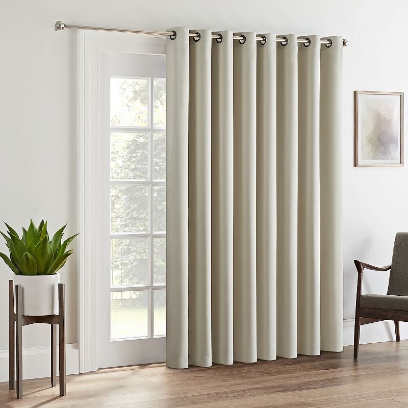 eclipse Tricia Room-Darkening 1-Panel Patio Door Curtain