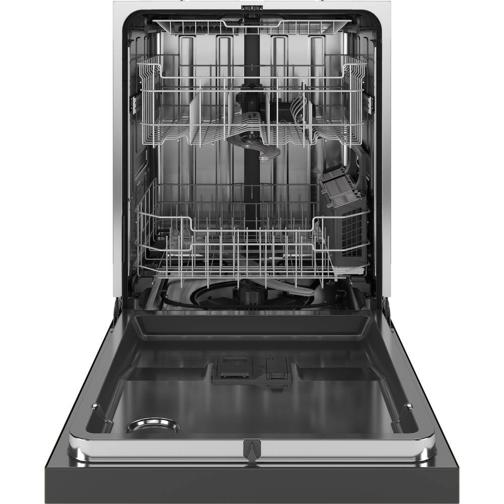 GE 24 in. Fingerprint Resistant Stainless Steel Front Control Built-In Tall Tub Dishwasher with 3rd Rack 45 dBA GDF670SYVFS