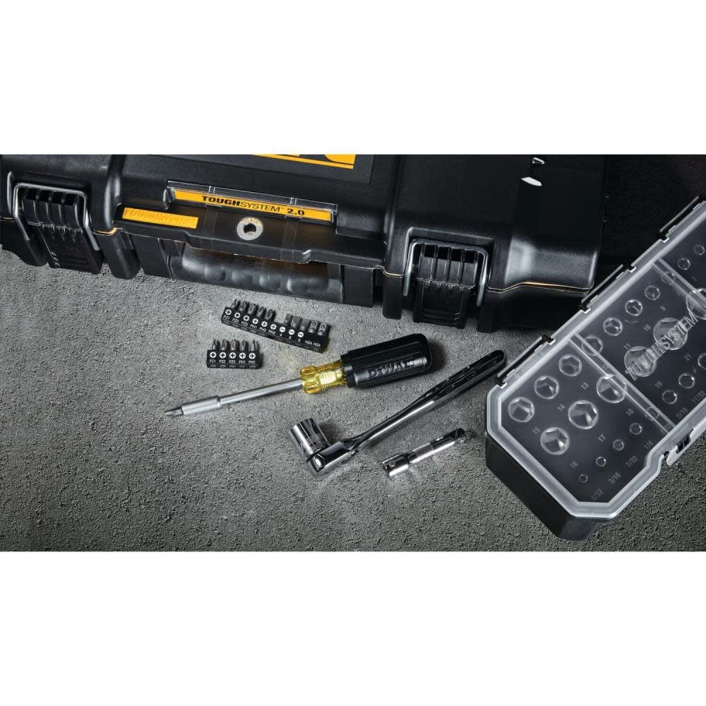 DEWALT Mechanics Tool Set with TOUGHSYSTEM 2.0 Toolbox 53pc DWMT45153 from DEWALT