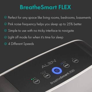 Alen BreatheSmart FLEX Air Purifier with Pure True HEPA Filter for Allergens Dust Mold and Germs - 700 SqFt BreatheSmart-FLEX-Pure