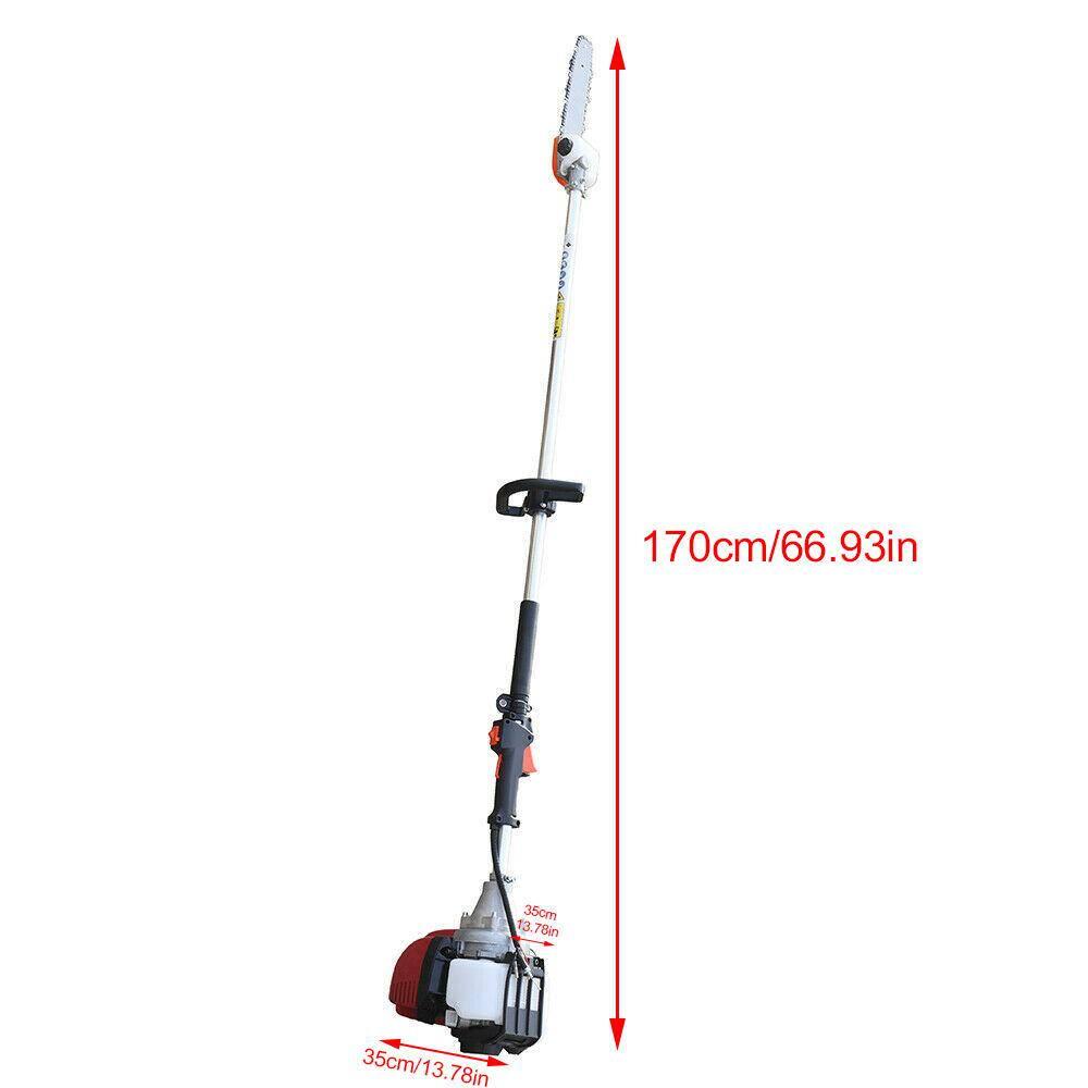 YIYIBYUS 12 in 42cc 4Stroke Gasoline Engine Tree Pole Saw Pruner Cordless Gas Chainsaw