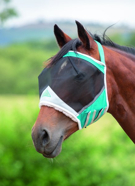 Shires Equestrian Products Fine Mesh Earless Horse Fly Mask