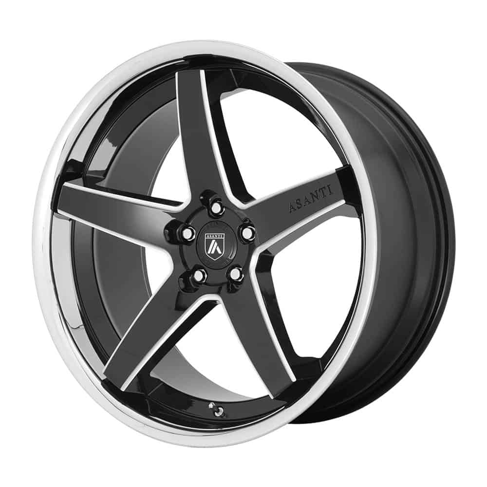 Asanti Black ABL31 REGAL AB31 22X10.5 5X115 G-BLK MILL CHR LP 25MM