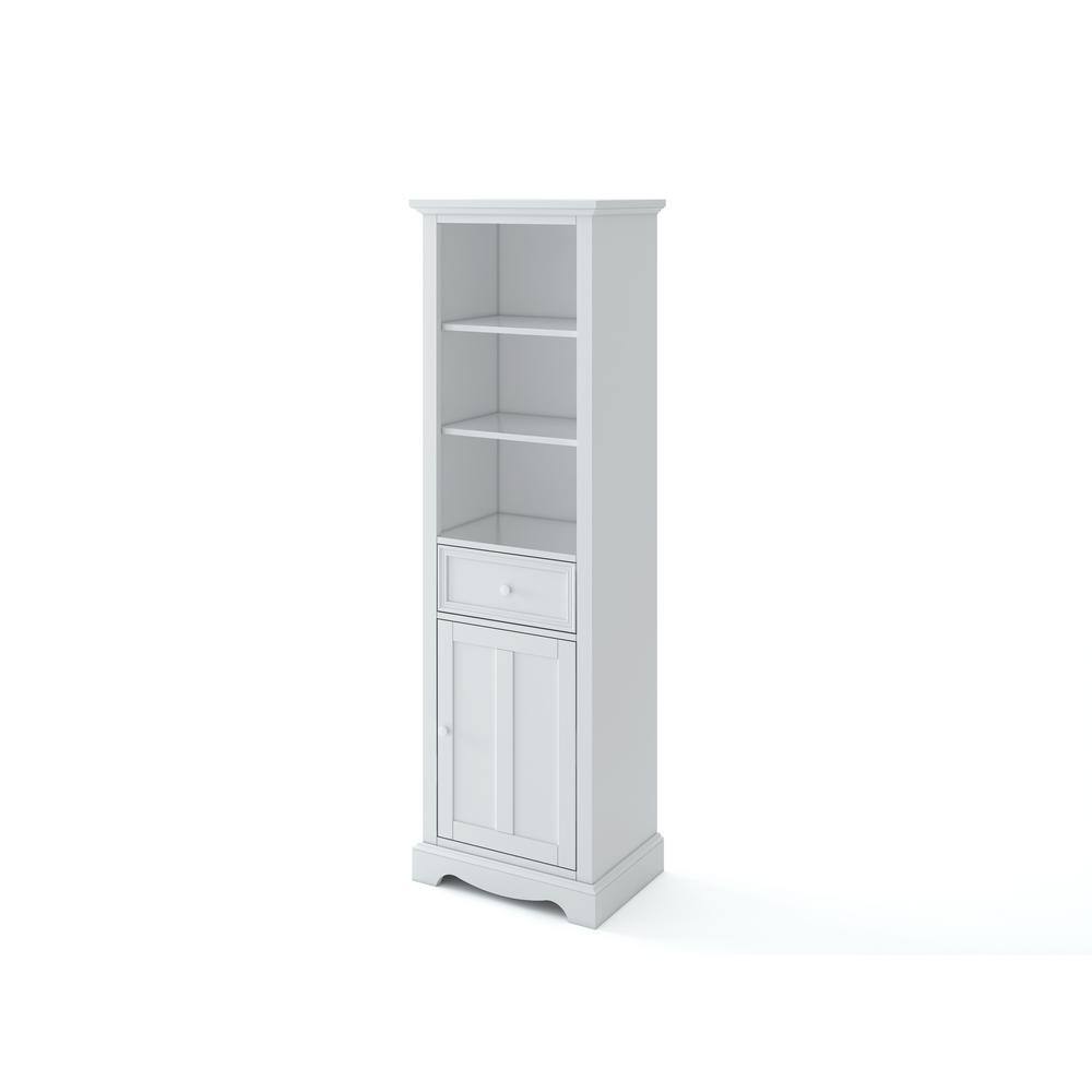 Home Decorators Collection Fremont 20 in. W x 14 in. D x 65 in. H Linen Cabinet in White MD-L2121