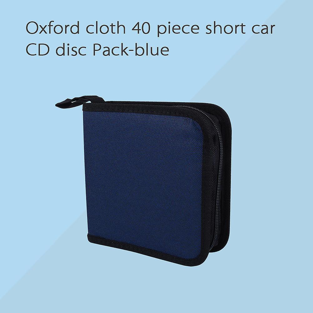 Protable Oxford Cloth 40 Disc Cd Dvd Holder Dj Storage Zipper Case Organizer Bag