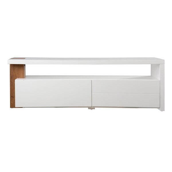 SEI Furniture Hartson Contemporary Media TV Stand w/ Storage