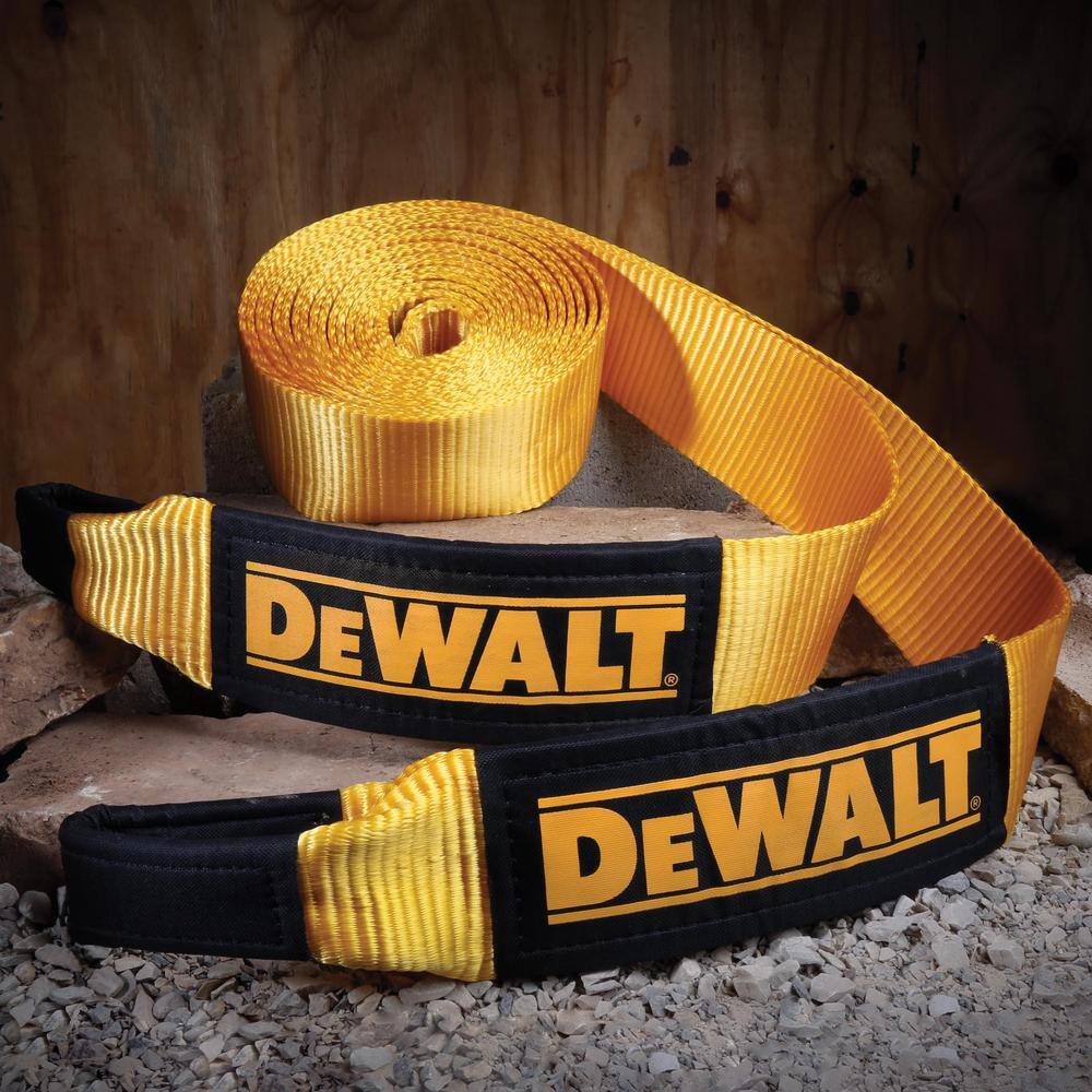 DW 4 in. x 30 ft. x 40000 LB. Break Strength Recovery Strap Rope wLoop Ends DXBC40000