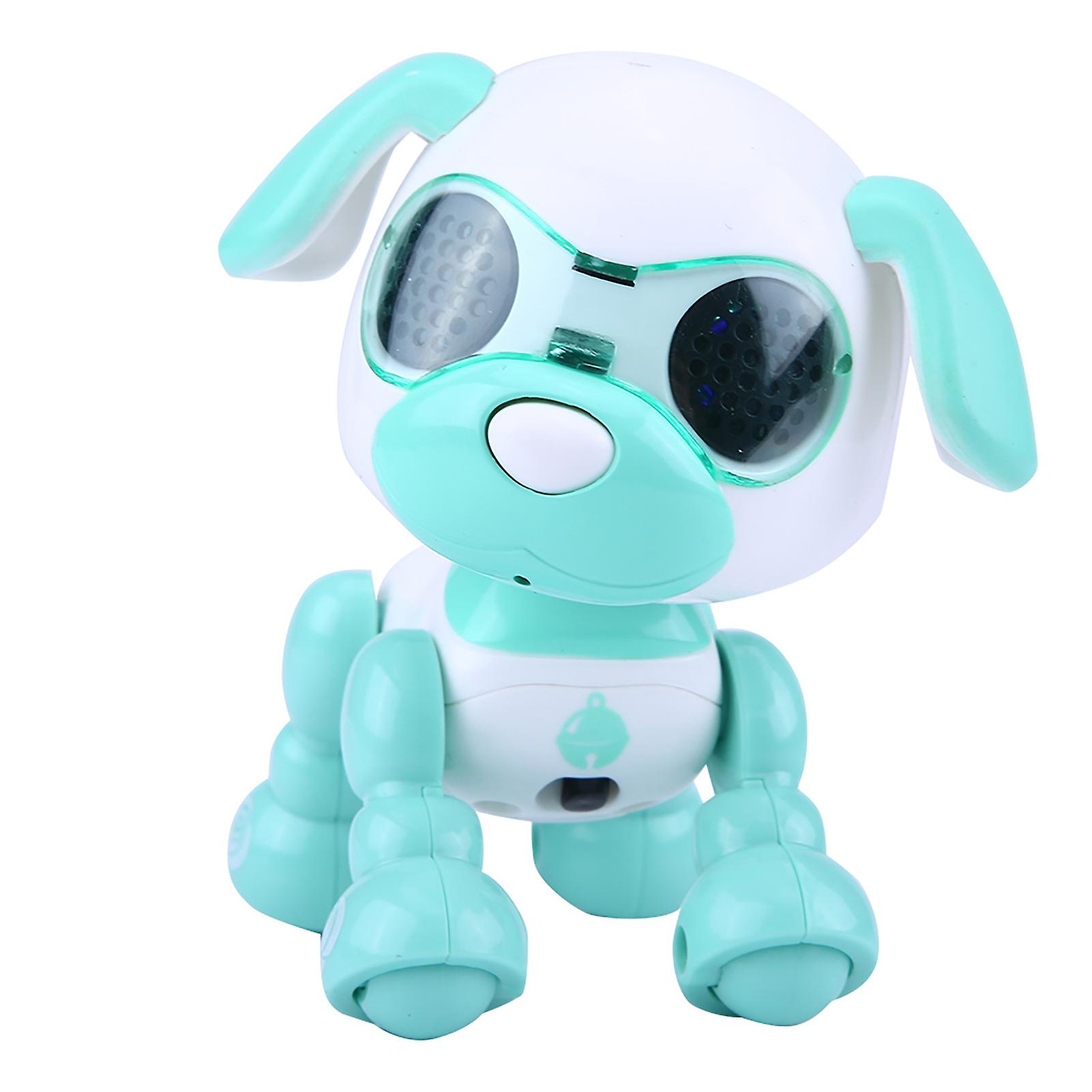 Robot Dog Pet Toy Smart Kids Interactive Walking Sound Puppy Led Educational Gift (green)