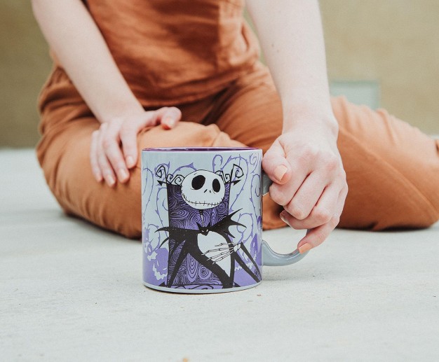 Silver Buffalo Disney The Nightmare Before Christmas Jack Skellington Purple Ceramic Mug