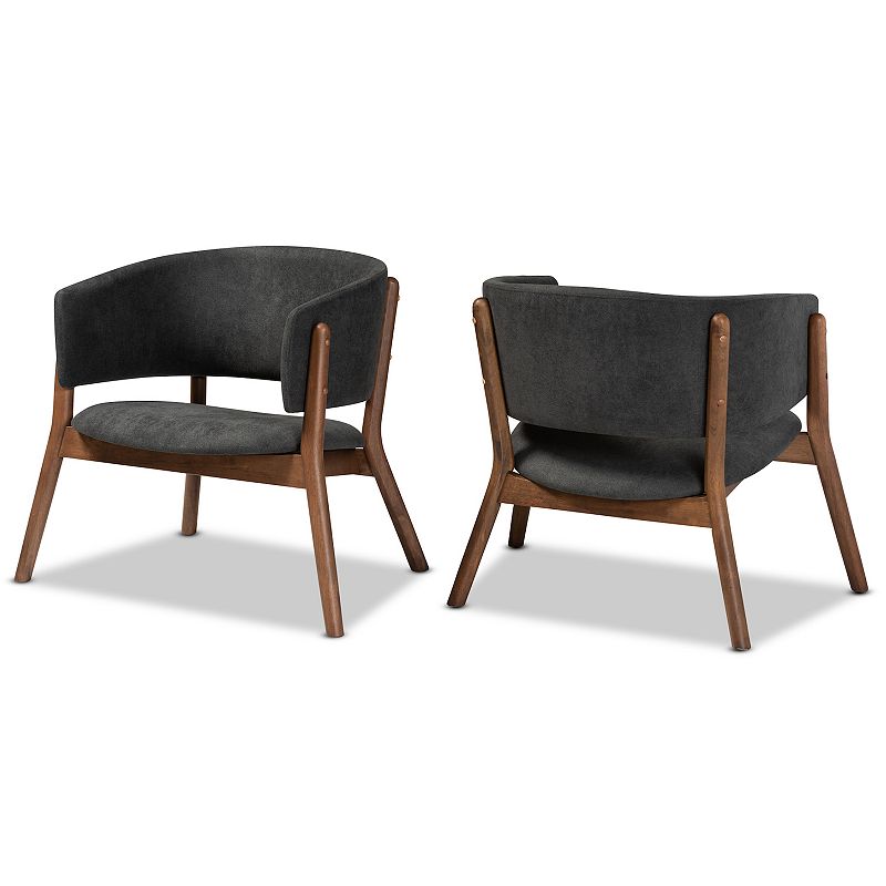 Baxton Studio Baron Chairs 2-piece Set