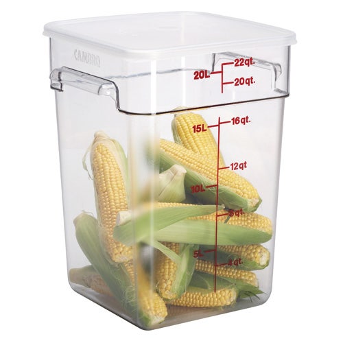 Cambro SFC12S Square Seal Lid For 12， 18 and 22 Qt. Capacity Clear Camwear Containers