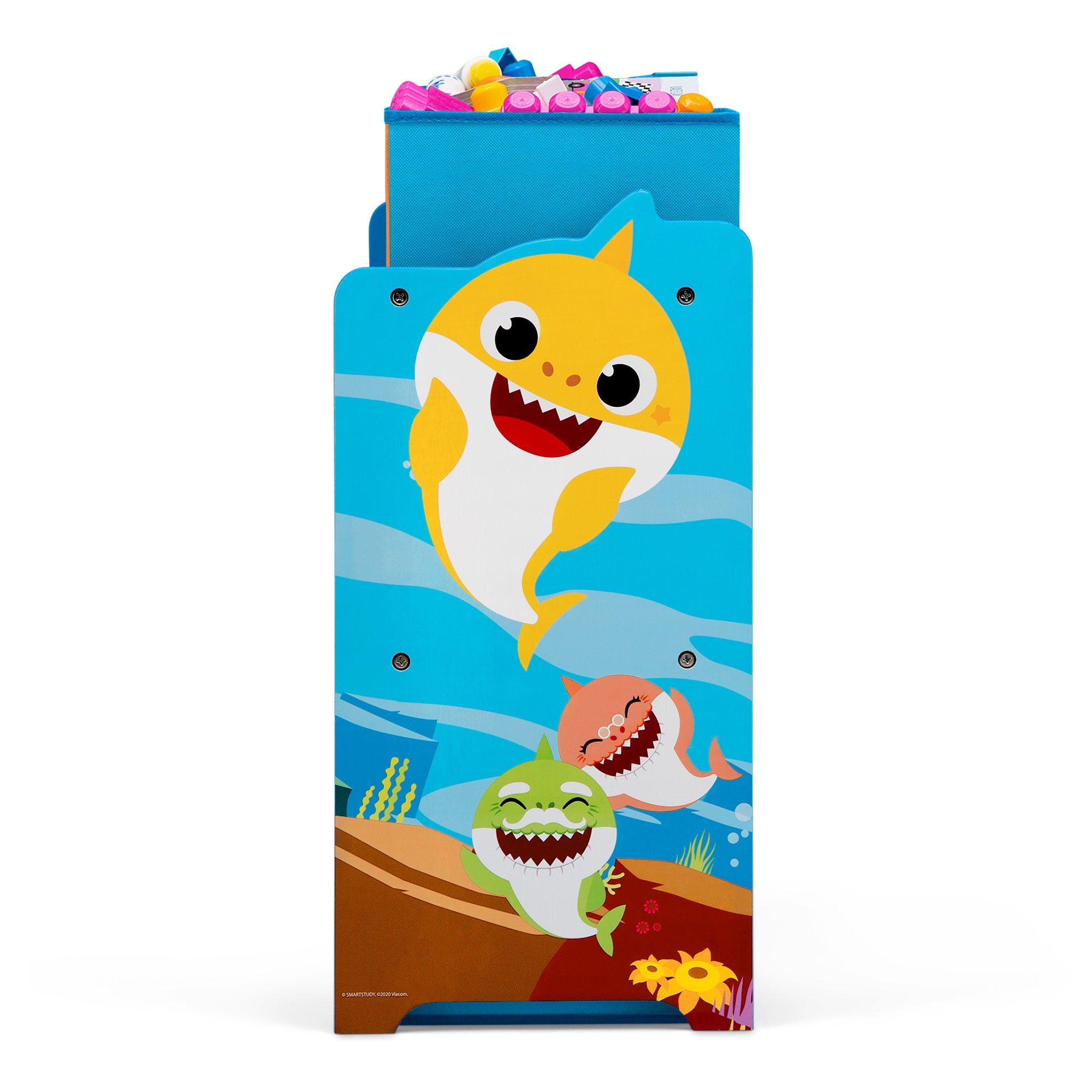 Baby Shark Deluxe 9 Bin Design and Store Toy Organizer by Delta Children