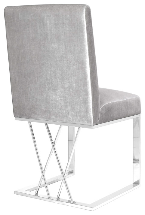 Alaska Dining Chair Double  quotX quotLegs   Contemporary   Dining Chairs   by Home Gear  Houzz