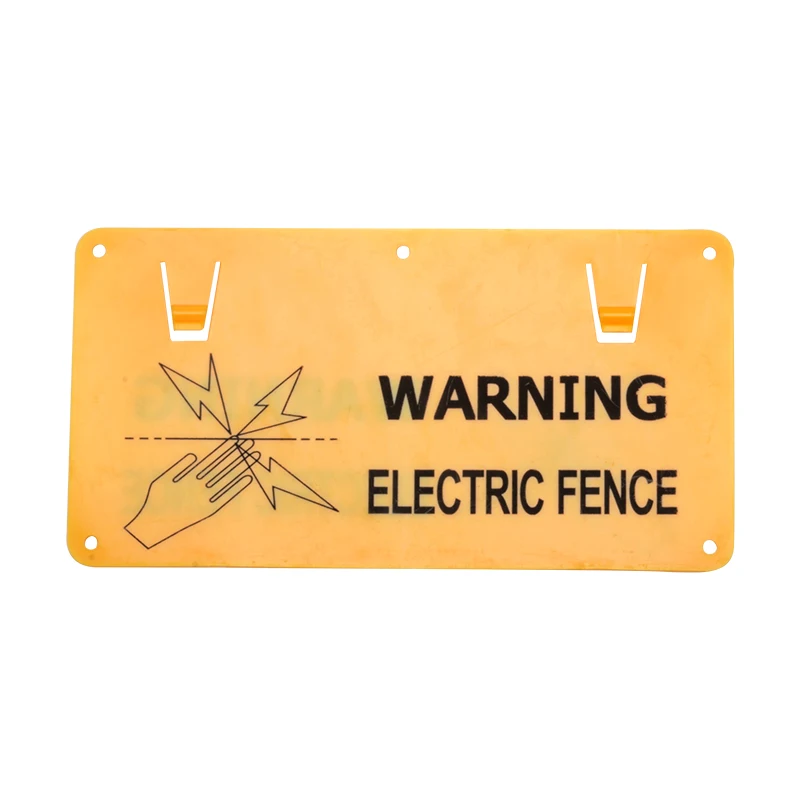 PP material UV resistance easily assembled double sided printing farm electric fence caution sign