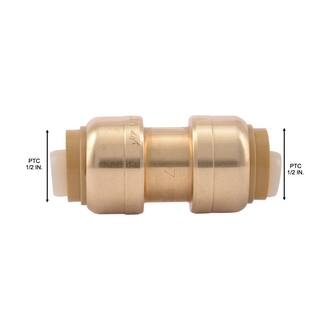 SharkBite 12 in. Push-to-Connect Brass Coupling Fitting U008LFA