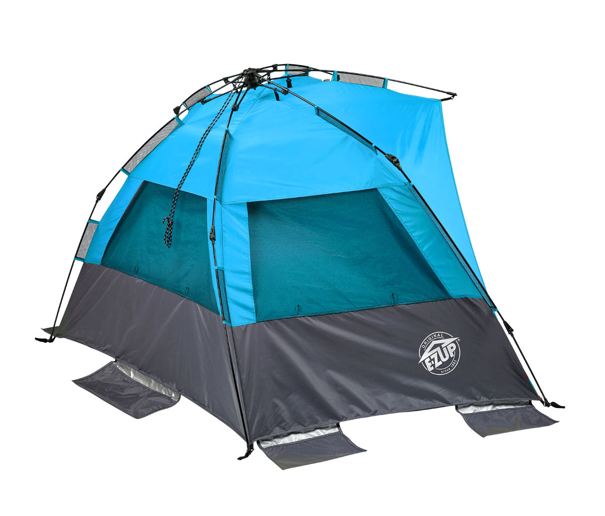 E-Z Up® Wedge Instant Shelter® Beach Tent， Blue Splash