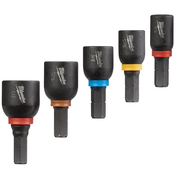 Milwaukee 5-Piece SHOCKWAVE Insert Magnetic Nut Driver Set