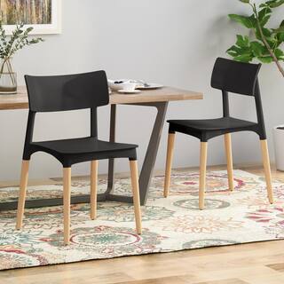 Noble House Margaretta Natural Wood Dining Chairs (Set of 2) 65749