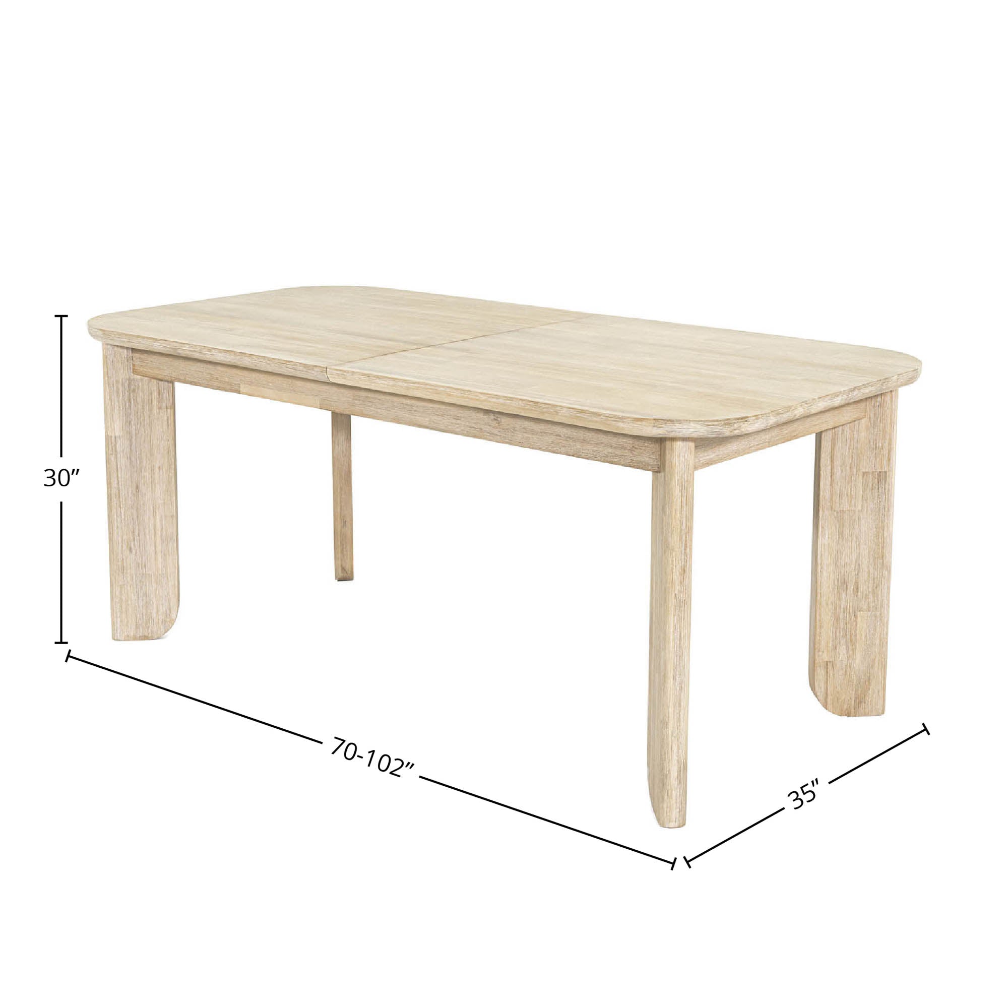 Haru Extension Dining Table 70/102