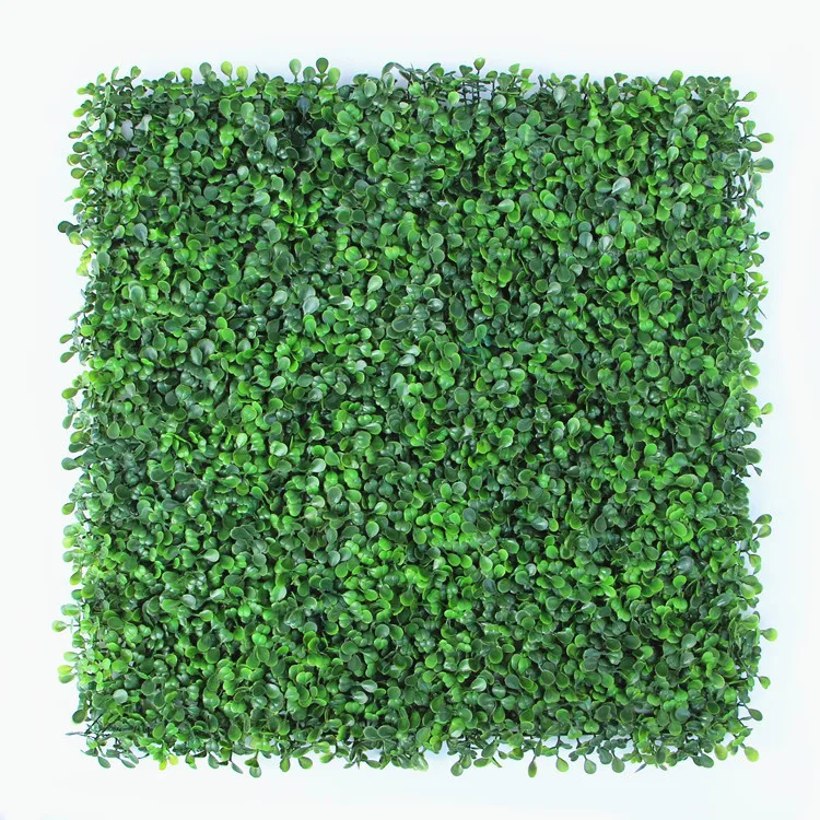 Cheaper Artificial UV protection plastic green wall for garden office fence backyard decor supplies 3D Green Hedge Wall Decor