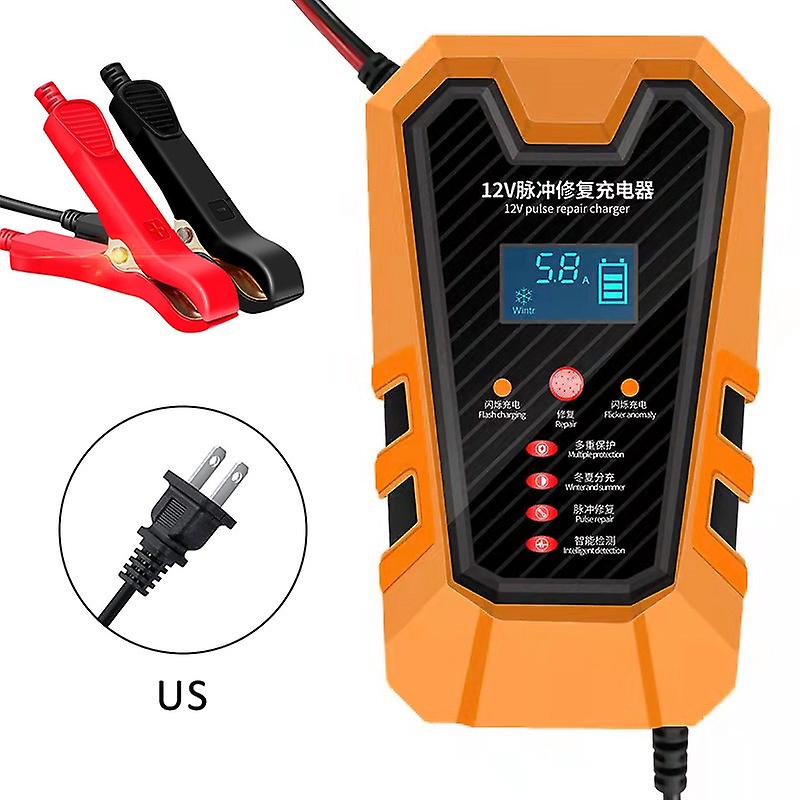 Car Battery Charger 12v 6a Motorcycle Battery Charger Intelligent Repair Battery 12v Charger