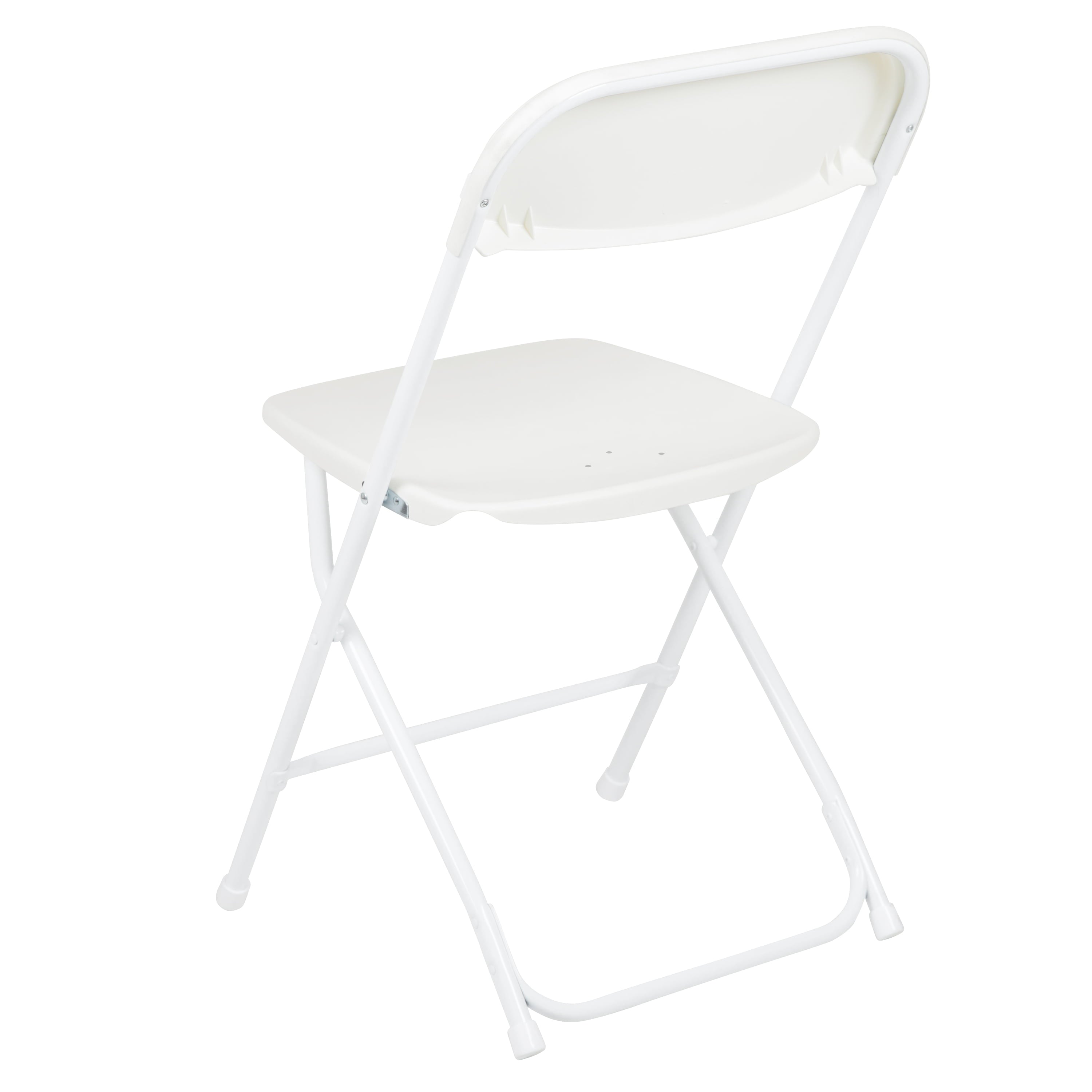 Flash Furniture Hercules™ Series Plastic Folding Chair - White - 4 Pack 650LB Weight Capacity Comfortable Event Chair-Lightweight Folding Chair