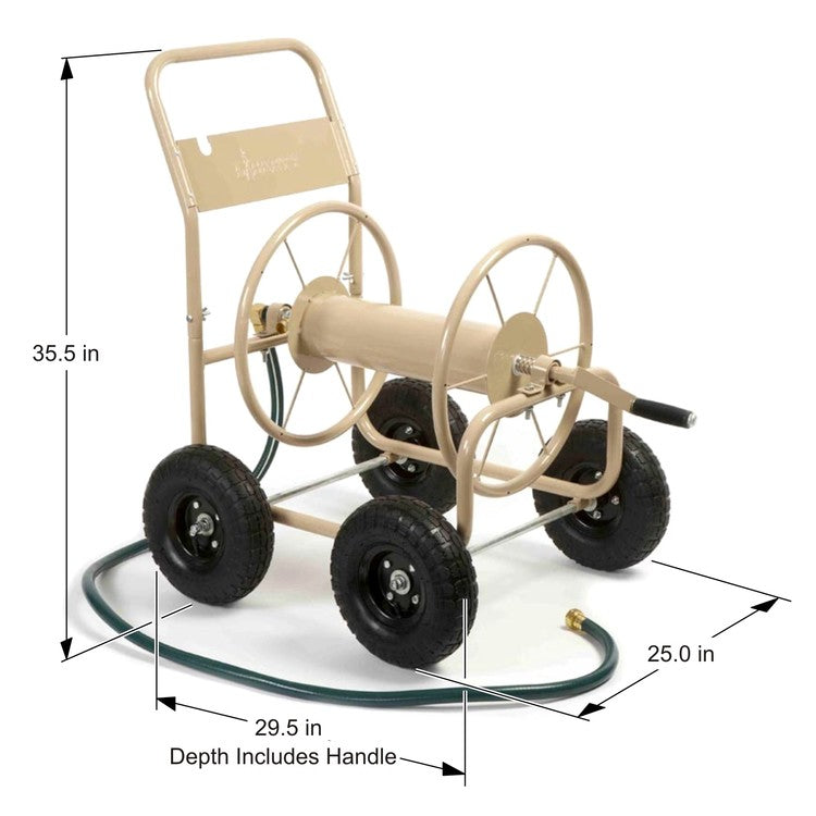 Liberty Garden 300' Industrial Hose Reel Cart