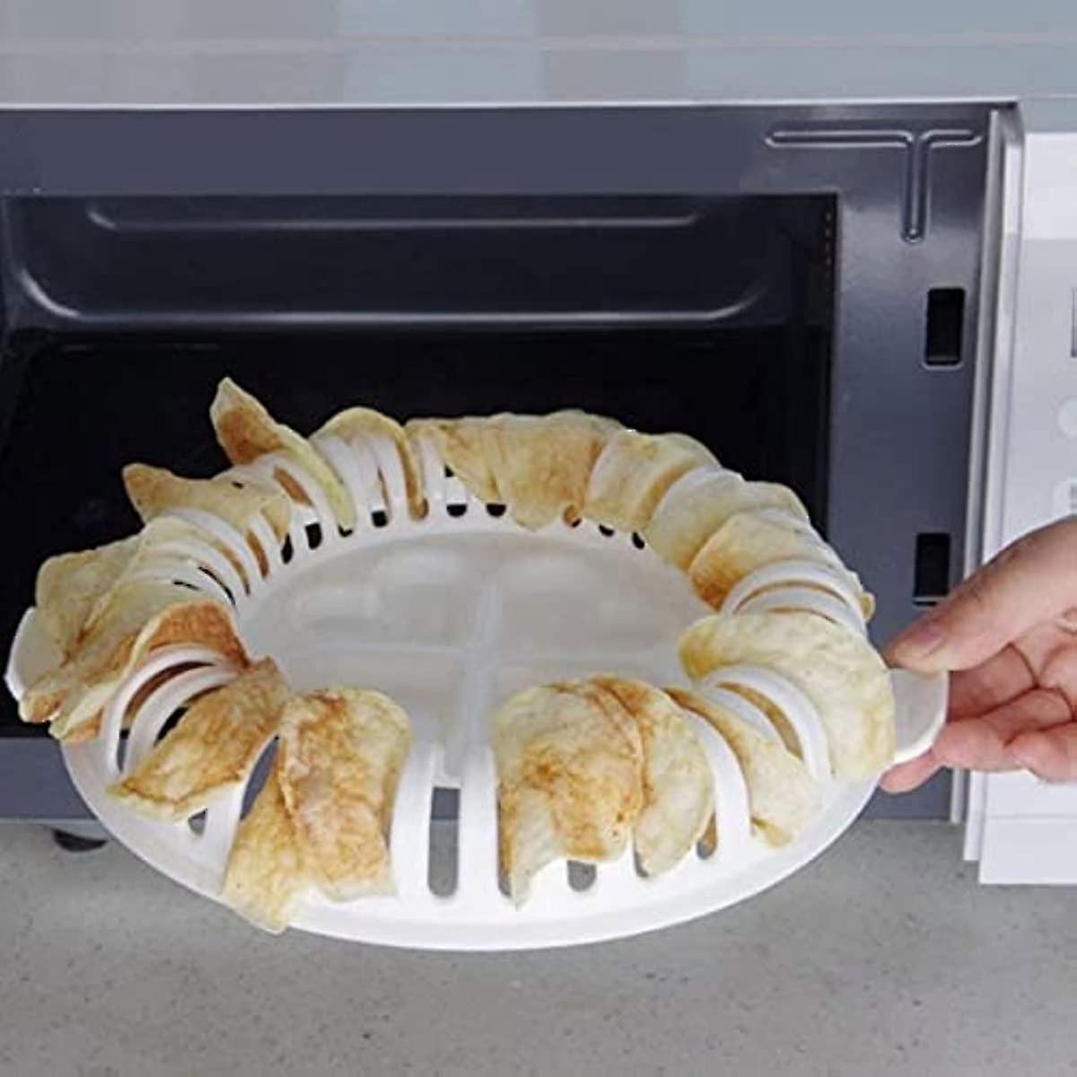 Potato Chip Maker Diy Low Calories Microwave Oven Baked Potato Chips Grill Fat-free Potato Chips Maker Baking and Pastry Tools Kitchen Accessories Kitch