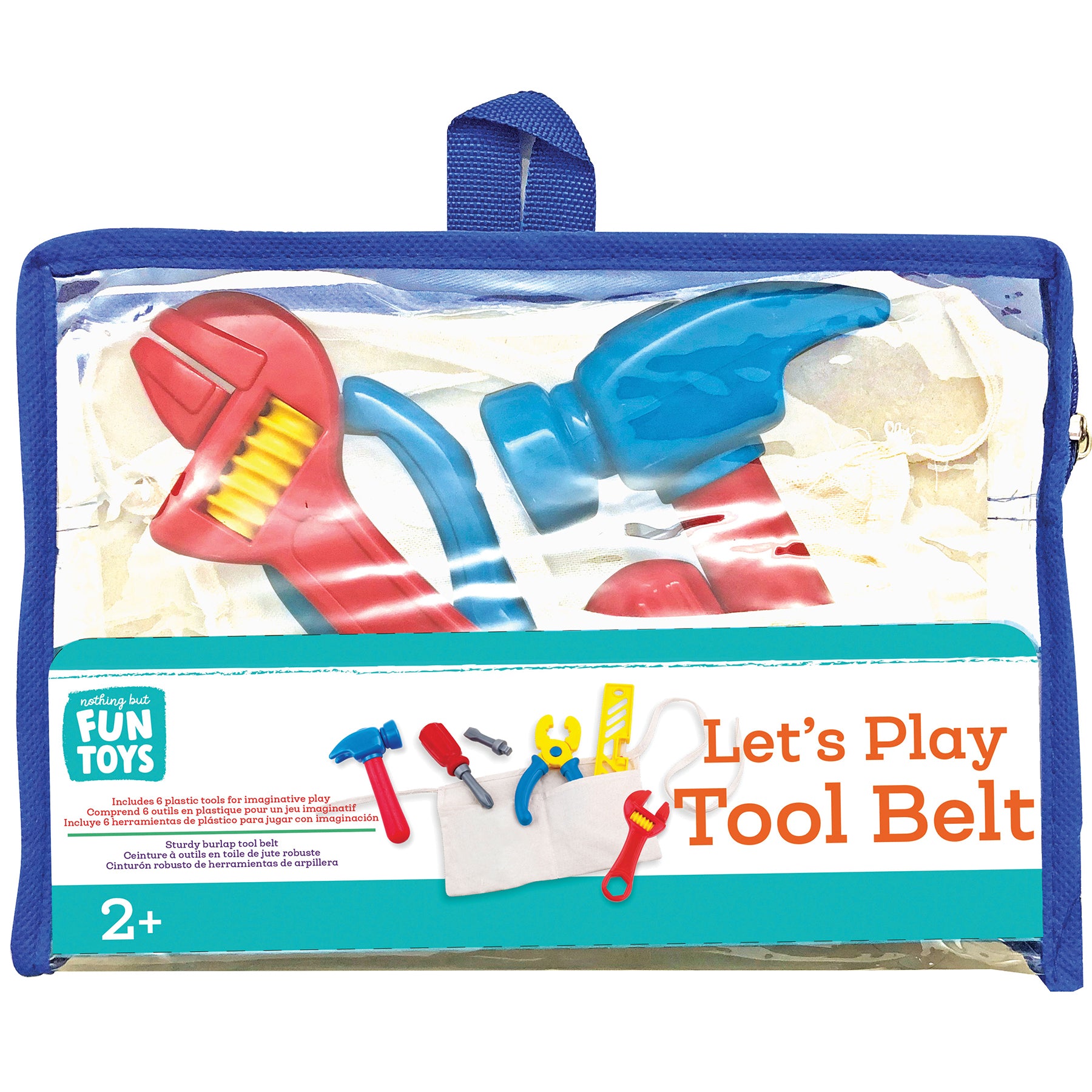 Nothing But Fun Toys Let's Play Tool Belt Playset Designed for Children Ages 2+ Years