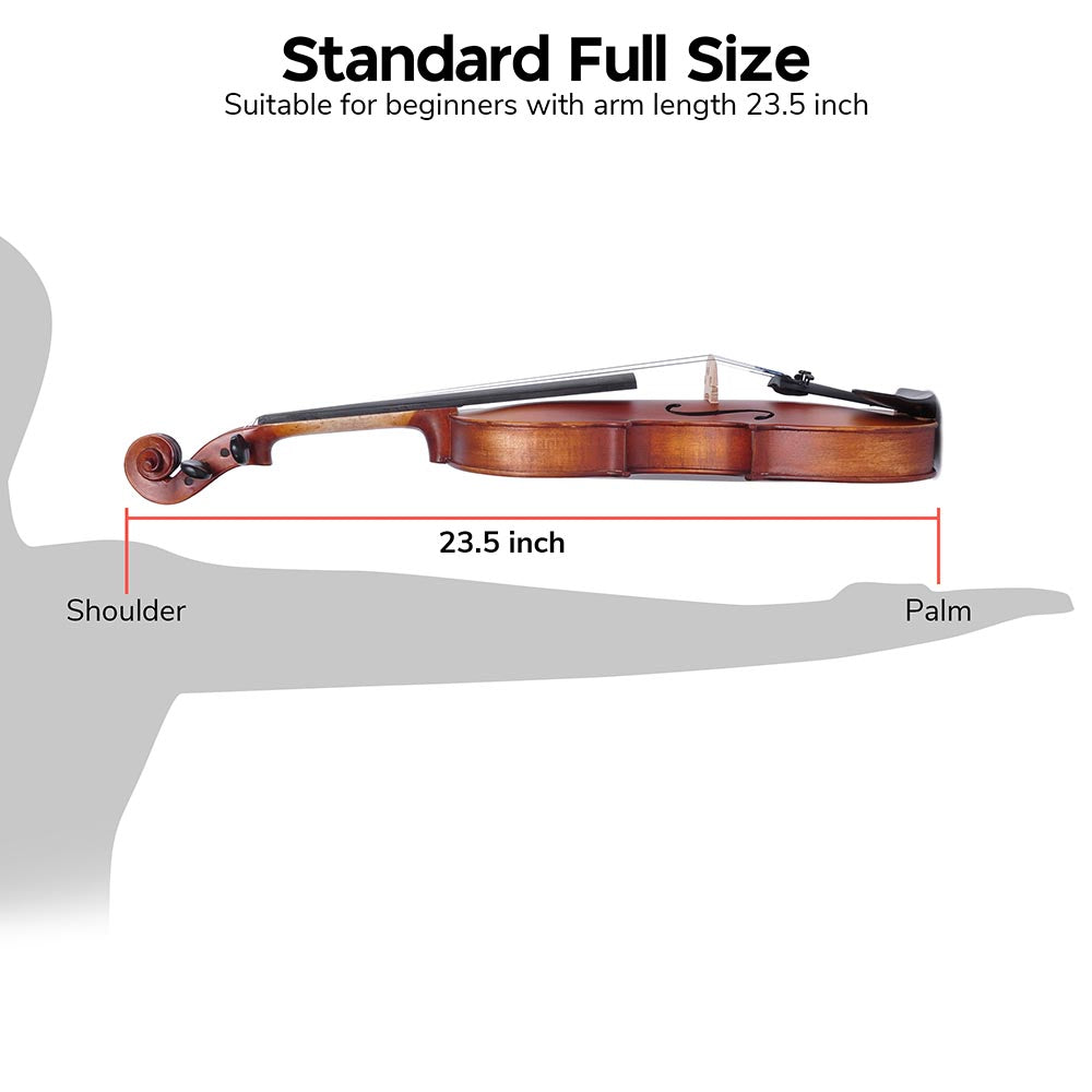 Vif Full Size Violin Advanced Student Fiddle w/ Bow Case Set A