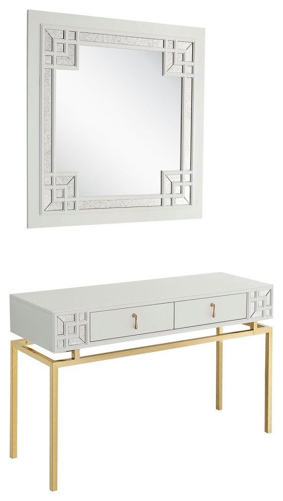 Camden Isle Dynasty Wall Mirror and Console Table   Contemporary   Console Tables   by Beyond Stores  Houzz