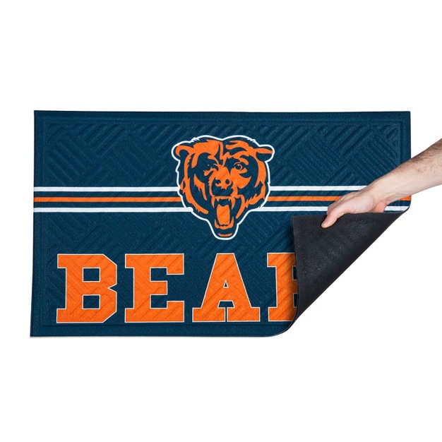 Embossed Mat Cross Hatch Chicago Bears