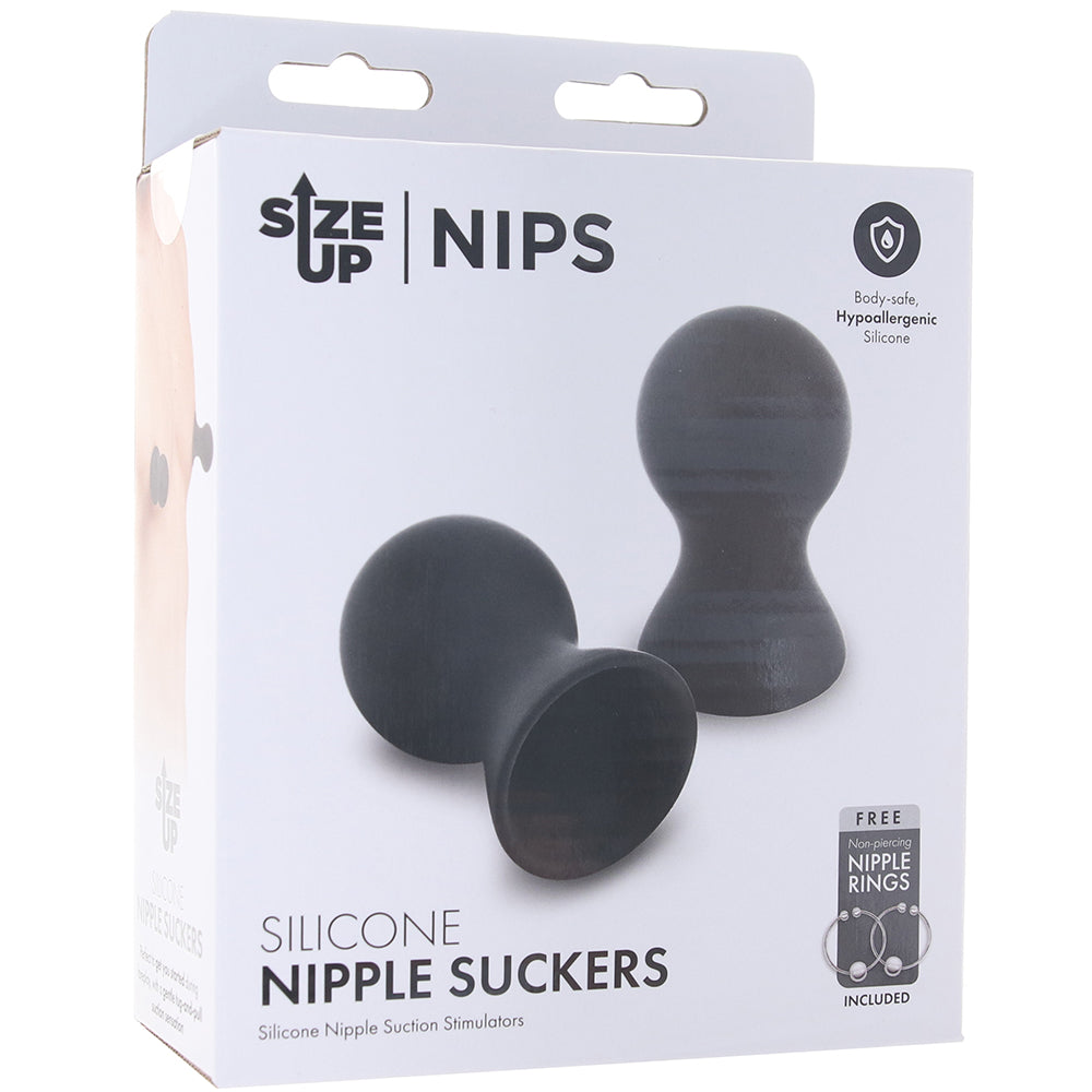 Size Up Silicone Nipple Suckers in Black