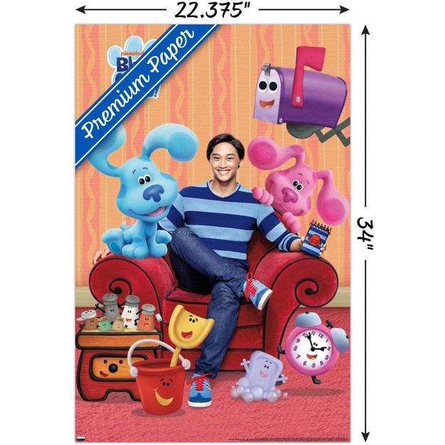 Trends International Blue x27 s Clues Group Unframed Wall Poster Prints