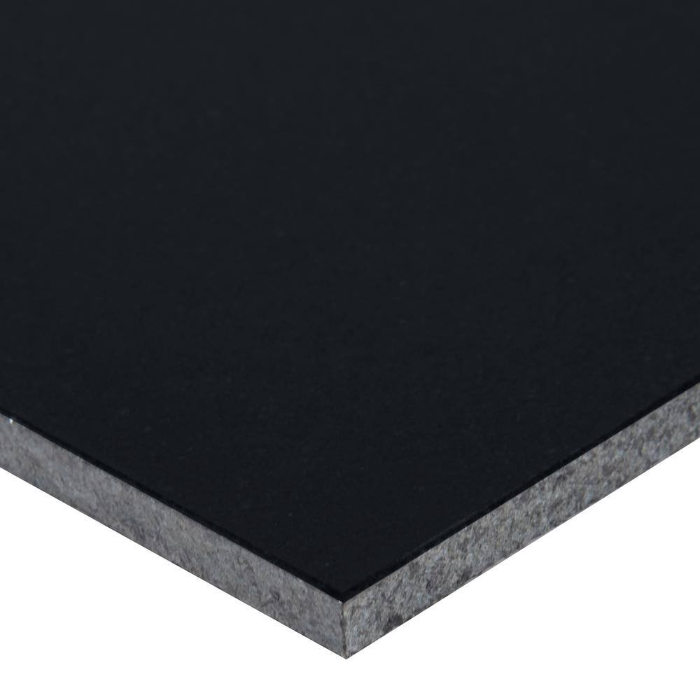 MSI Absolute Black 12 in. x 12 in. Honed Granite Floor and Wall Tile (10 sq. ft.Case) TABSBLK1212HN