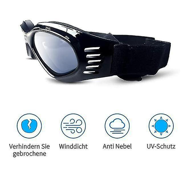 Dog Sunglasses - Adjustable Belts For Uv Sunglasses - Waterproof Protection For Small And Medium-siz