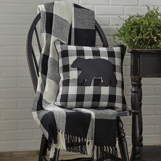 Park Designs Buffalo Check Black amp Cream Throw