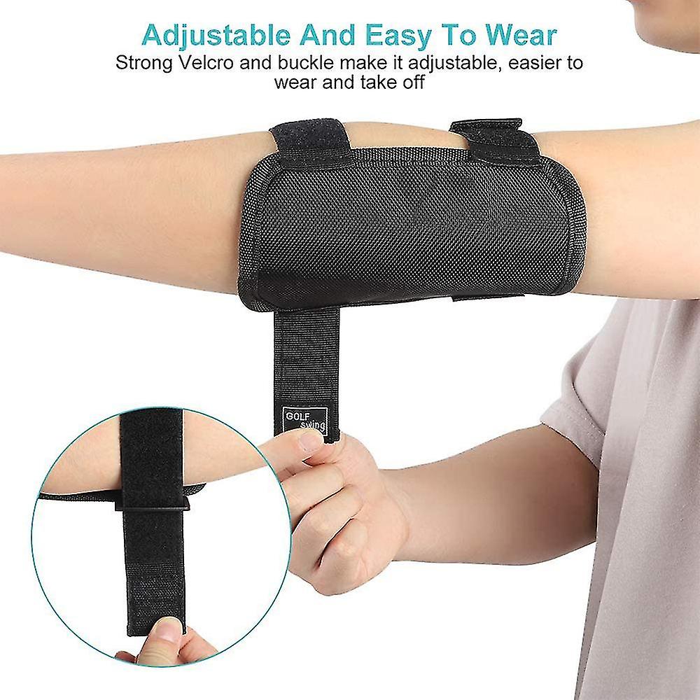 Golf Swing Training Aid Elbow， ， Straight Arm Golf Training Aid With Sound Notifications， Posture Correction Brace Of Golf Swing For