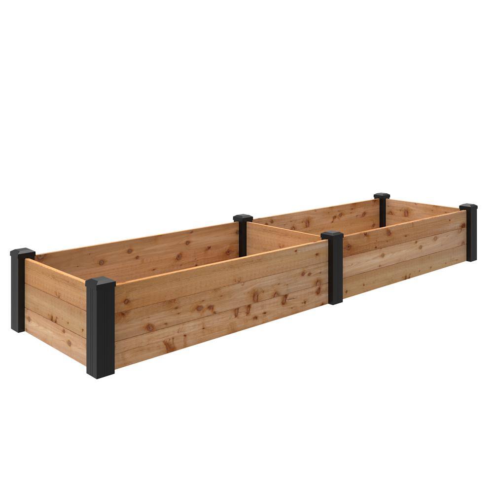 Outdoor Essentials Haven 2 ft. x 8 ft. Natural Cedar Raised Garden Bed (11 in. H) 472550