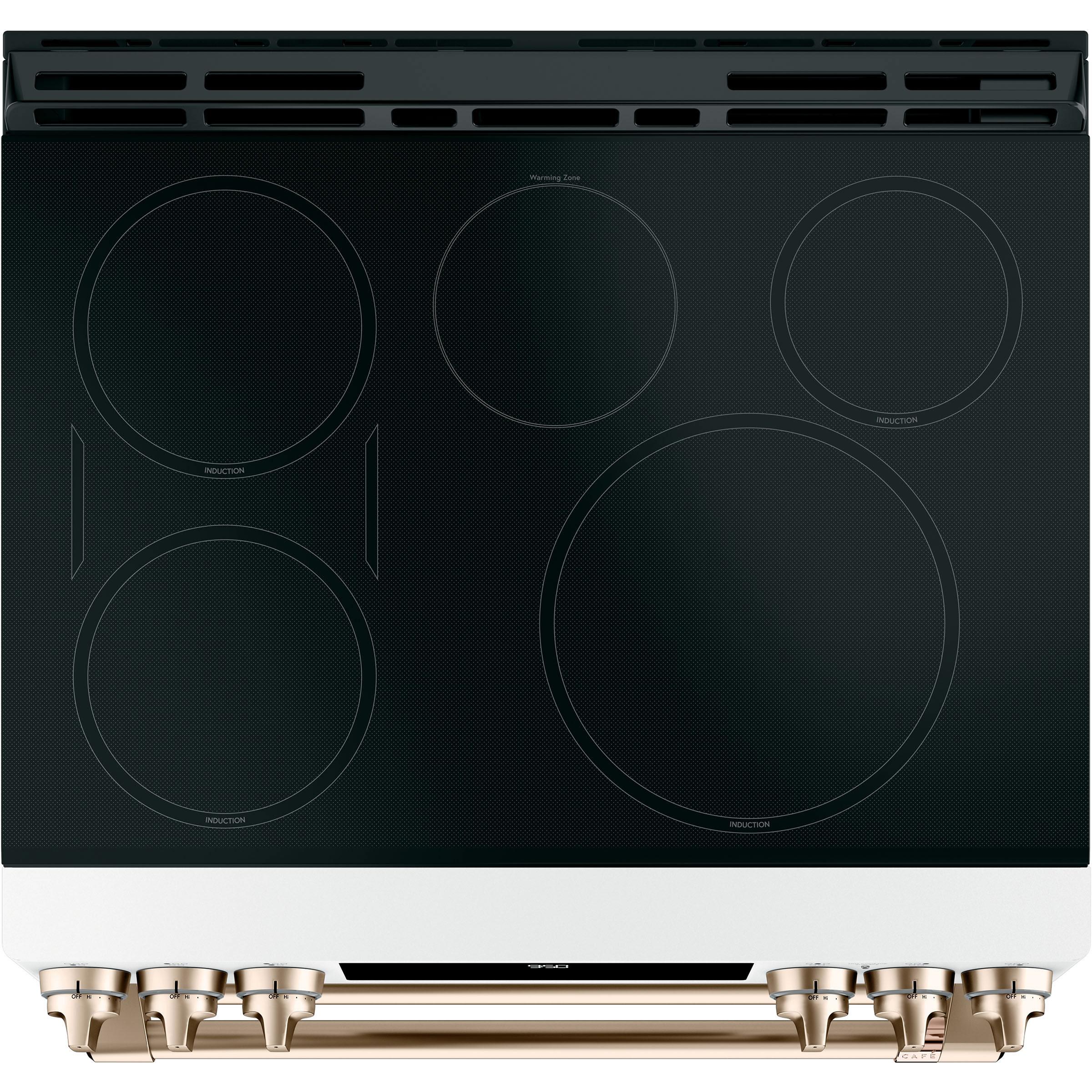 Café 30-inch Slide-In Induction Range with double oven CHS950P4MW2