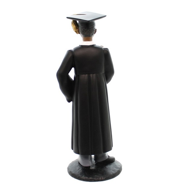 Black Art Male Graduate One Figurine 8 25 Inches Collage High School 17148 Polyresin Black