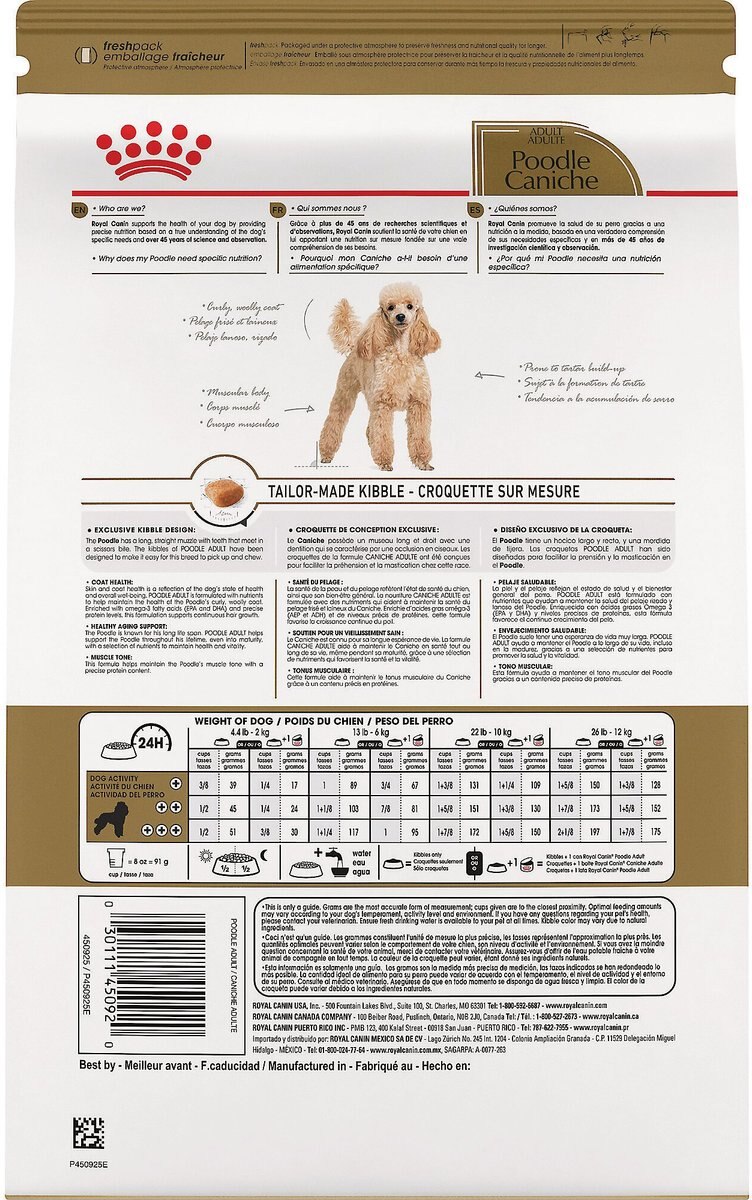 Royal Canin Breed Health Nutrition Poodle Adult Dry Dog Food