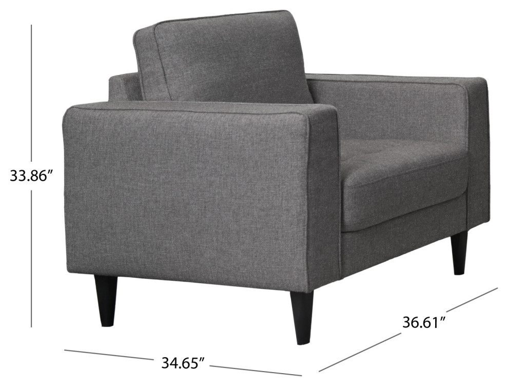 Holloway 2pc Fabric Sofa  S/CH Collection   Midcentury   Living Room Furniture Sets   by Abbyson Living  Houzz