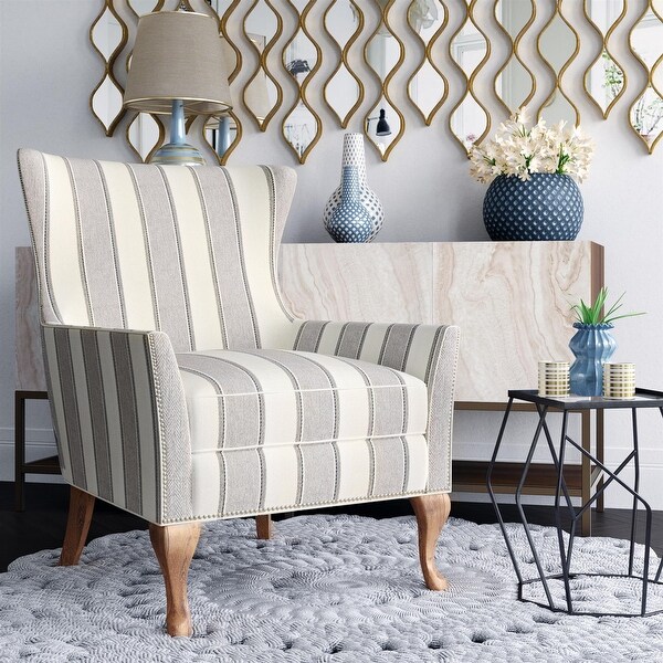 Avenue Greene Terri Transitional Flared Arms Accent Chair