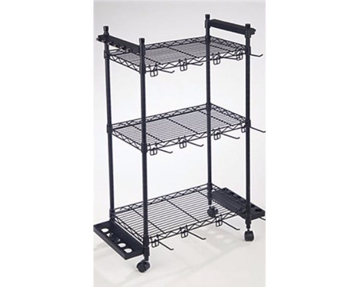 Organized Fishing Rolling Wire Tackle Trolley WFR012