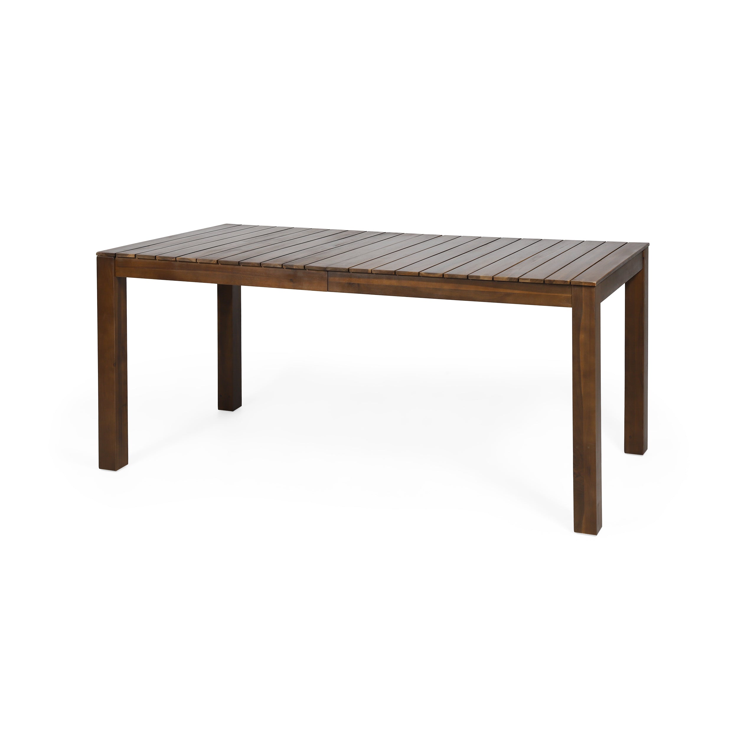 Malaysha Outdoor Rustic Acacia Wood Dining Table