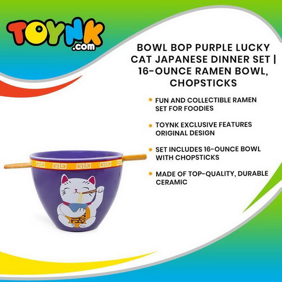 Boom Trendz BTZ BOWL LCAT C Bowl Bop Purple Lucky ...