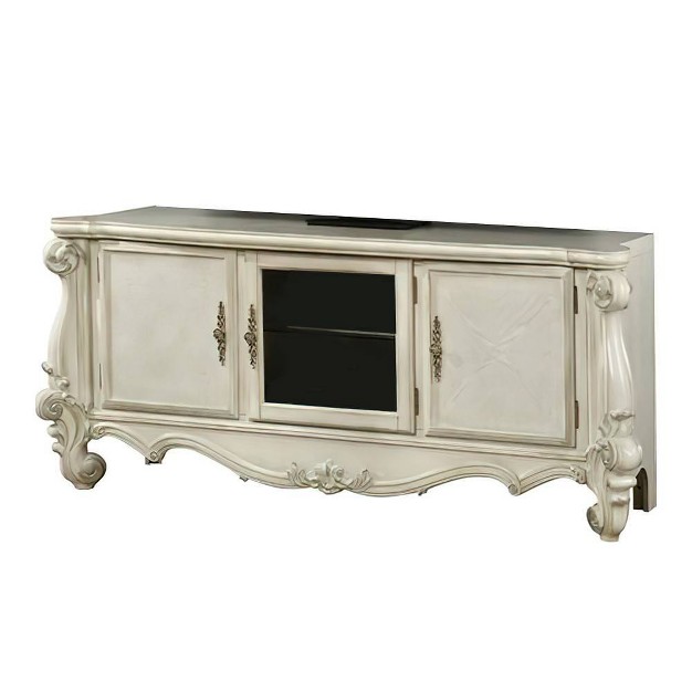 Versailles Tv Stand For Tvs Up To 72 quot Antique Platinum Acme Furniture