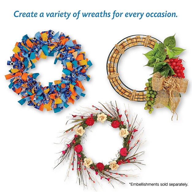 Green Wire Christmas Wreath Crafting Form