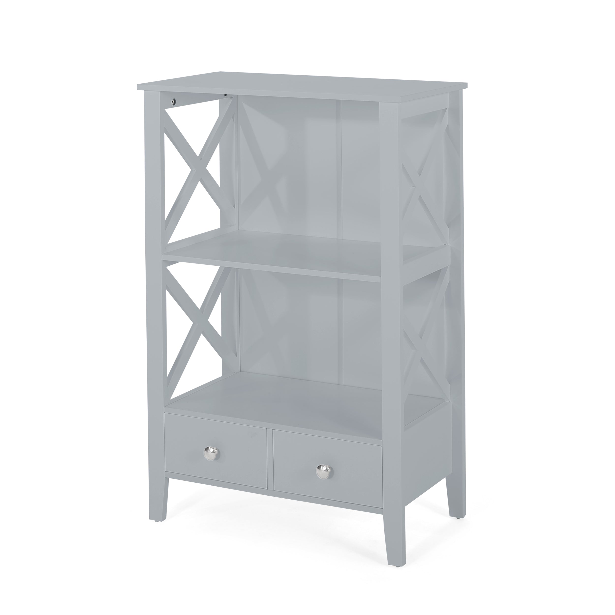 Lewis Modern Bathroom Floor Storage Rack with Drawers